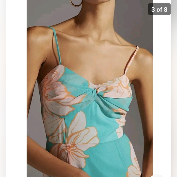 Anthropologie Hutch Floral Tiered Maxi Dress Size 0 - Picture 3 of 8